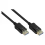 Καλώδιο DisplayPort 2.0, 54 Gbit/s, UHBR 13.5, 4K @240Hz / 8K @60Hz, χάλκινος αγωγός, μαύρο, 1m, Good C (DP20-010)