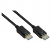 Καλώδιο DisplayPort 2.0, 54 Gbit/s, UHBR 13.5, 4K @240Hz / 8K @60Hz, χάλκινος αγωγός, μαύρο, 2m, Good C (DP20-020)