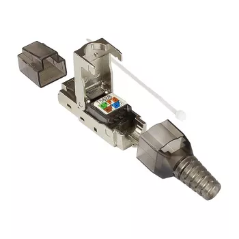 Good Connections GC-N0147 - RJ-45 - μαύρο - ασημί - διαφανές - βύσμα αρσενικό - ευθύ - Cat6a - S/UTP (STP)