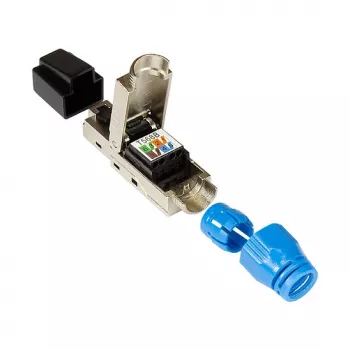 Good Connections Βύσμα αρσενικό RJ45 Kat. 8.1 χωρίς εργαλεία επιτόπιας συναρμολόγησης STP θωρακισμένο μέταλλο - Καλώδιο - Δίκτυο