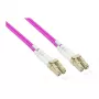 Alcasa LW-P820LC4 Καλώδιο οπτικής ίνας 20 m LC/UPC OM4 Cappuccino - Βιολετί - Λευκό (LW-P820LC4)
