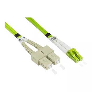 Alcasa LW-802LS5 Καλώδιο οπτικής ίνας 2 m LSZH OM5 2x LC 2x SC πράσινο (LW-802LS5)