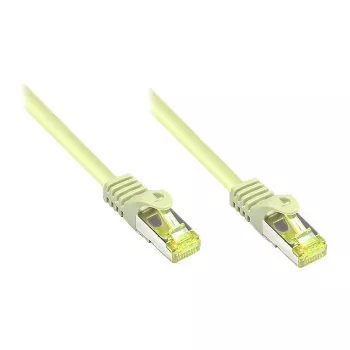 Καλώδιο Patch RJ45 με Cat.7 ωμό καλώδιο και προστασία μοχλού ασφάλισης (RNS®), S/FTP, PiMF, χωρίς αλογόνα, 600 MHz, OFC, γκρι, 0,15 m, Good Connections® (8070R-002)