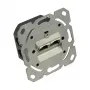 Πρίζα δικτύου Cat. 6A, 2xRJ45, θωρακισμένη, κάθετη εισαγωγή καλωδίου, χωρίς κεντρικό τμήμα/πλαίσιο κάλυψης, Good Connections (GC-N0051)