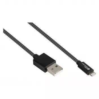 Good Connections Καλώδιο φόρτισης και δεδομένων USB 2.0 για iPhone/iPad/iPod USB-A αρσενικό σε Lightning - Το υψηλής ποιότητας και επίσημα από την Apple πιστοποιημένο