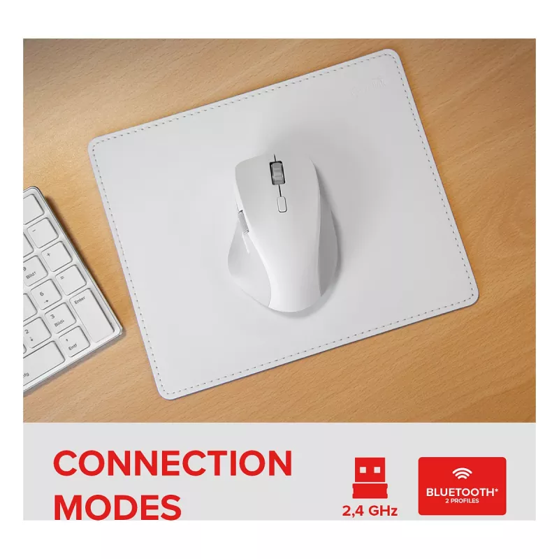 Speedlink LIBERA Επαναφορτιζόμενο ασύρματο Bluetooth αθόρυβο ποντίκι λευκό