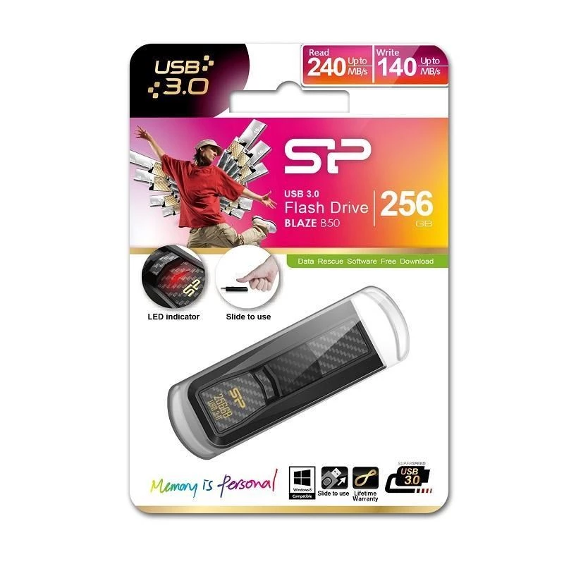Μονάδα USB Flash Silicon Power 256 GB USB Type-A 3.2 Gen 1 Blaze B50
