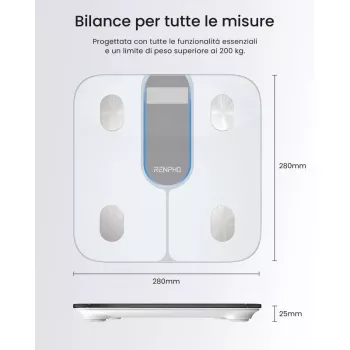 RENPHO Smart Body Scale Elis 1C A033 λευκό PEU-R-A033-W PEURA033W (PEU-R-A033-W)