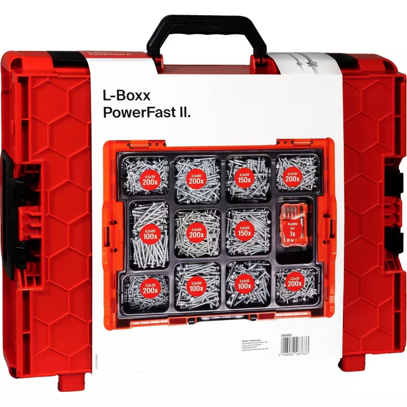 Fischer PowerFast II L-BOXX Σετ βιδών PanHead (568480)