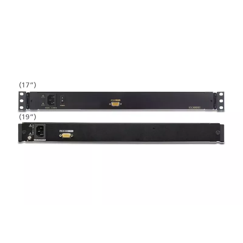 ATEN CL1000M KVM-Switch Τοποθέτηση σε rack, Μαύρο