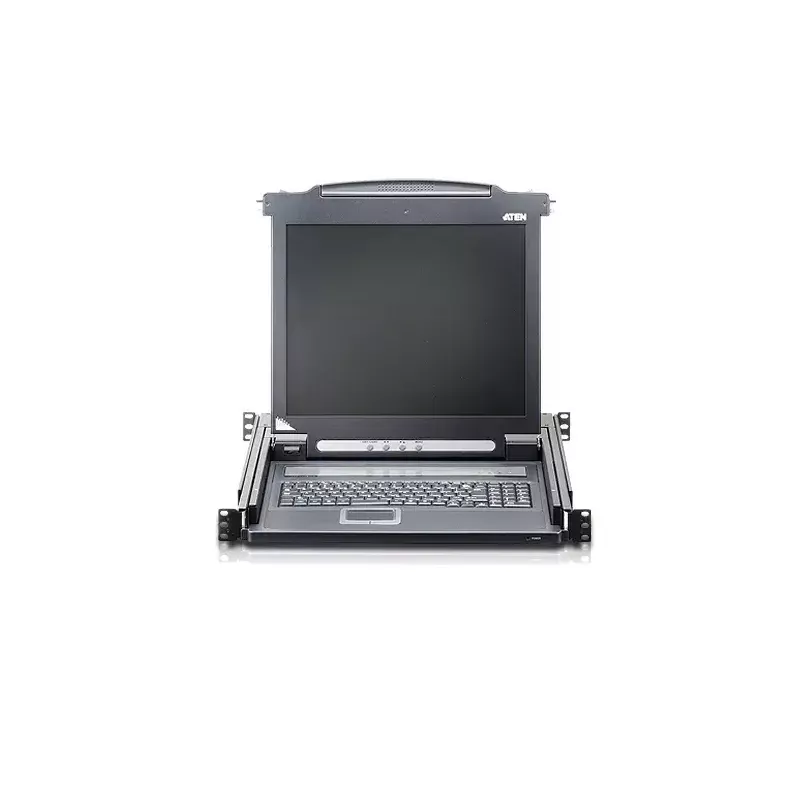 ATEN CL1000M KVM-Switch Τοποθέτηση σε rack, Μαύρο