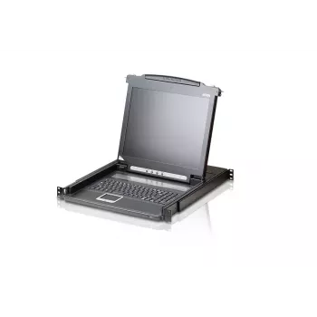 ATEN CL1000M KVM-Switch Τοποθέτηση σε rack, Μαύρο