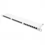 Patchpanel 48,30cm (19) Cat. 6, 24-Port, 0,5 HE, STP θωρακισμένο, άνοιγμα χωρίς εργαλεία, Reinweiß (RAL9010), Goo (GC-N0137)