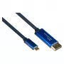 Alcasa 4812-CSF030B Καλώδιο προσαρμογέα 3m USB-C – 3 m – USB Type-C – DisplayPort – αρσενικό – αρσενικό – ευθύ (4812-CSF030B)