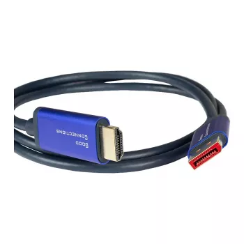 Alcasa 4860-SF010B Καλώδιο βίντεο-προσαρμογέας 1 m DisplayPort HDMI μπλε (4860-SF010B)