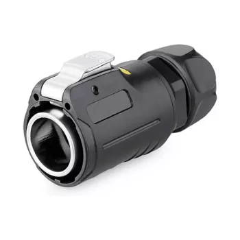 Alcasa S1 IC01-24R01 - RJ45 - μαύρο - αρσενικό/θηλυκό - ευθύ - Μέταλλο - Σιλικόνη - Ψευδάργυρος - IP65 - IP67 (IC01-24R01)