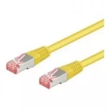 Wentronic Goobay καλώδιο patch CAT 6, S/FTP (PiMF), κίτρινο, 5 m - LSZH χωρίς αλογόνα, χαλκός (68303)