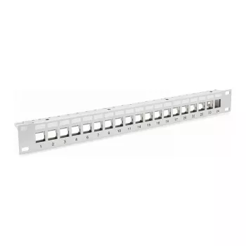 EFB-Elektronik Verteilerfeld Patchpanel 48,30cm (19) 1HE, 24-Port, Γκρι, χωρίς Keystone Κατασκευαστής: EFB Elektronik (EC020100001)