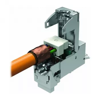 EasyLan CKFAK001 – πομπός και δέκτης δικτύου – Cat6a – 10,100,10000 Mbit/s – IP20 – ασημί – -40 – 70 °C