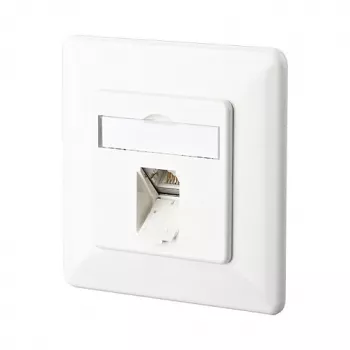 METZ CONNECT BTR E-DAT C6 8(8) UP - πρίζα σύνδεσης, χωνευτή - RJ-45 - λευκό, RAL 9010 (1307371002-I)