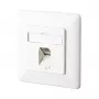 METZ CONNECT BTR E-DAT C6 8(8) UP - πρίζα σύνδεσης, χωνευτή - RJ-45 - λευκό, RAL 9010 (1307371002-I)