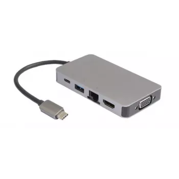 USB-C Mini Dock USB-C σε 2 x USB3.0 A /RJ45/