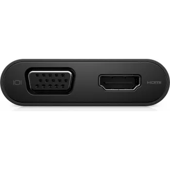 DELL USB-C - HDMI / VGA / Ethernet / USB 3.0 - μαύρο - Ενσύρματο - USB 3.2 Gen 1 (3.1 Gen 1) Type-C - 10,100,1000 Mbit/s - μαύρο - 1920 x 1080 Pixel - Dell (DA200)