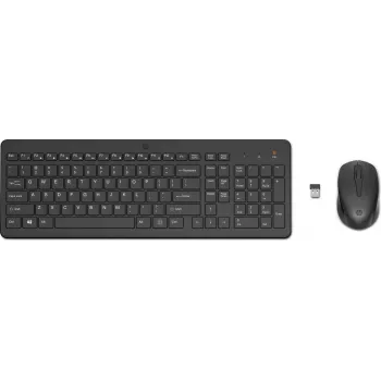 Σετ πληκτρολογίου-ποντικιού HP 330 – RF ασύρματο πλήρους μεγέθους, μαύρο, με ποντίκι, 0,42 kg