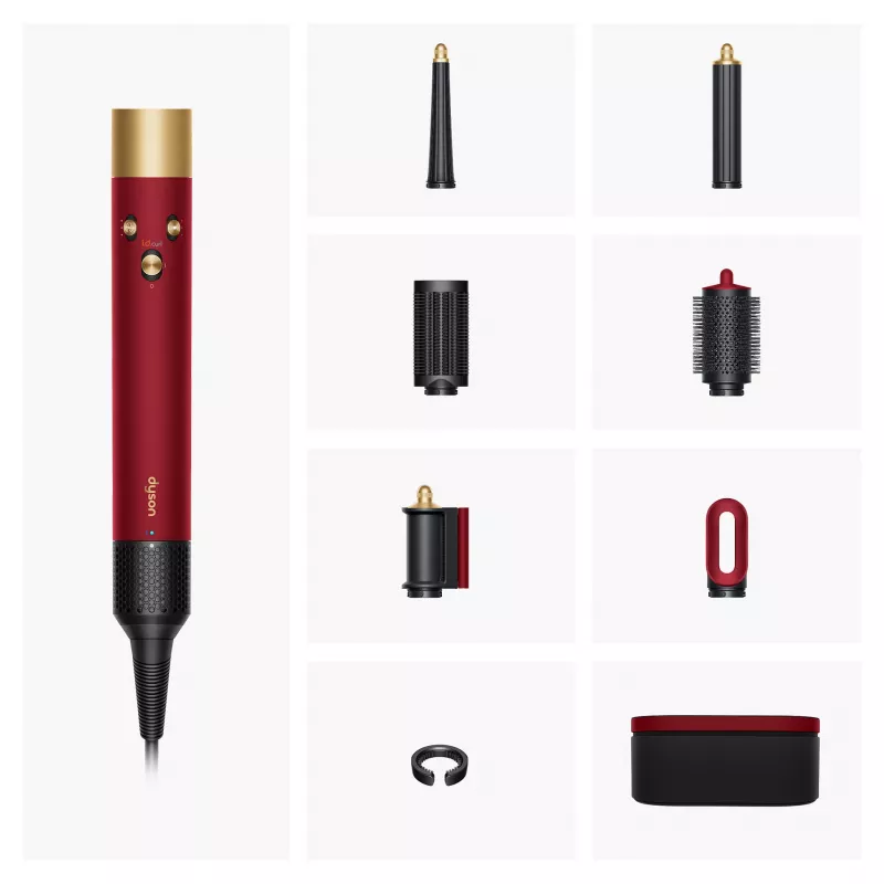 Airwrap i.d. Straight + Wavy Limited Edition, Multistyler Κόκκινο/Χρυσό, Bluetooth