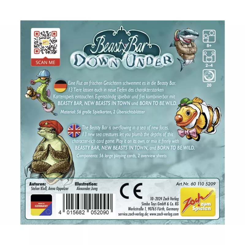 Beasty Bar - Down Under, Παιχνίδι με κάρτες