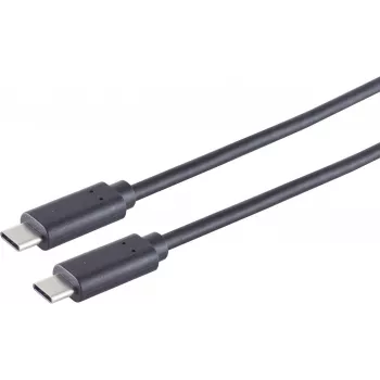 Καλώδιο USB S/CONN 13-48035 USB 3.2 Gen 2x2 2 m USB C Μαύρο