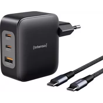 Intenso W100ACC+C520C μαύρο USB-C® Adapter 100 W USB-A, USB-C® Μαύρο (7810010)