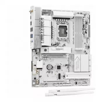 Μητρική MicroATX ASRock B850M Challenger WiFi DDR5 AM5, λευκή — DDR5, υποδοχή AM5, Wi‑Fi