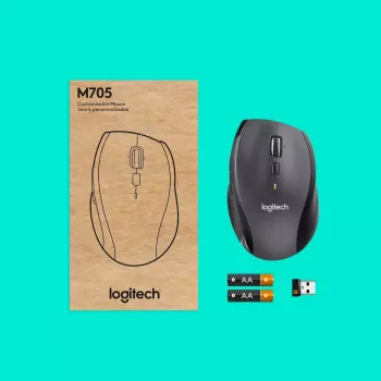 Logitech Marathon M705 Ποντίκι Ασύρματο USB Μαύρο