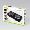 Ηλεκτρική εστία δύο ματιών Maestro MR-770-2, 2000 W, συμπαγής επιτραπέζια εστία