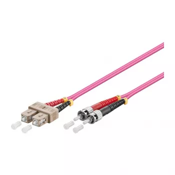 Καλώδιο patch οπτικής ίνας Duplex OM4 (Multimode, 50/125) SC/ST, LSZH, αντιστρέψιμη πολικότητα, 3m, Good Connections®