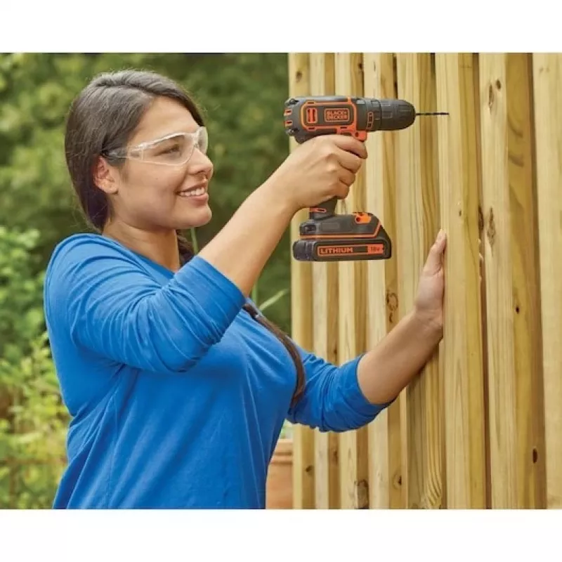 Black & Decker BDCDC18-QW Δράπανο 650 U/min Schwarz, Orange