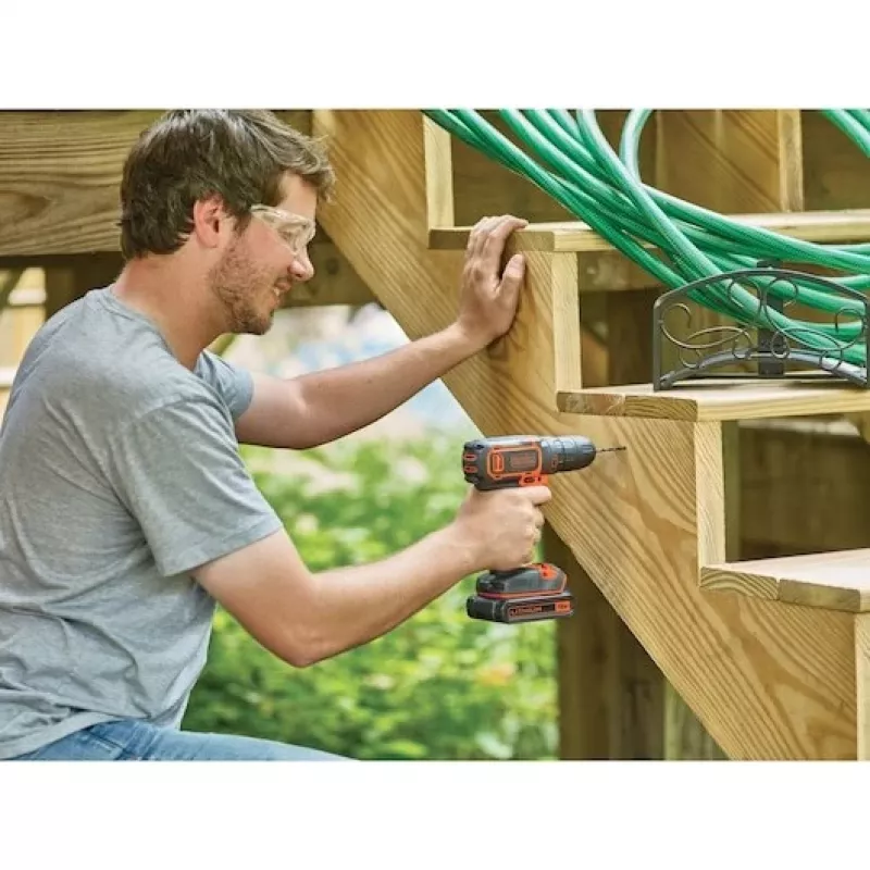 Black & Decker BDCDC18-QW Δράπανο 650 U/min Schwarz, Orange