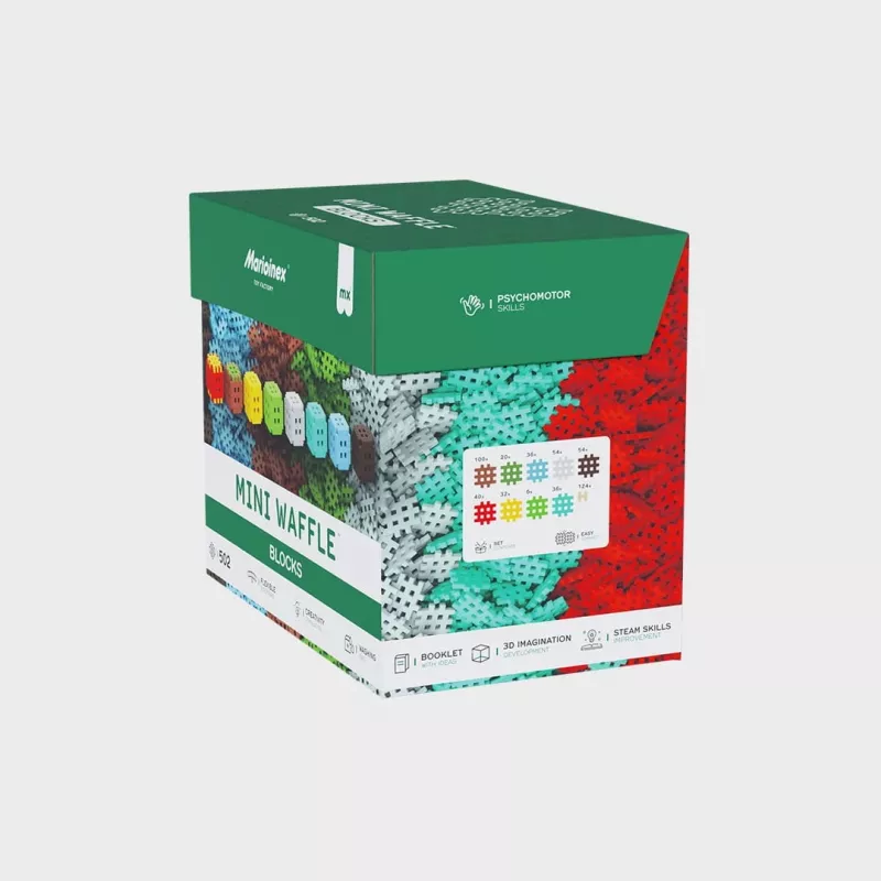 Παιχνίδι κατασκευής Marioinex Klocki Waffle Mini Blocks — 502 τεμάχια