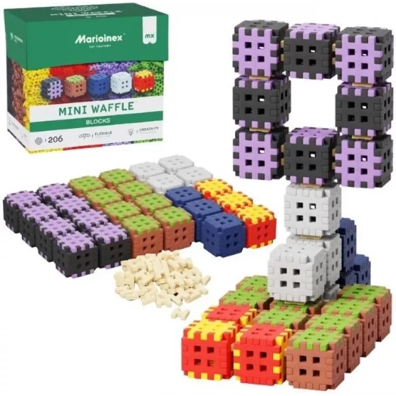 Τουβλάκια Marioinex Mini Waffle 206 τεμάχια — Παιδικό σετ κατασκευής