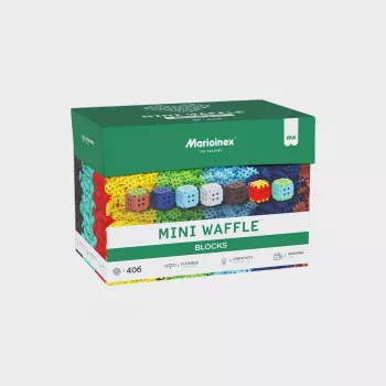 Τουβλάκια Marioinex Mini Waffel 406 τεμάχια — Κουτί κατασκευής για δημιουργικό παιχνίδι