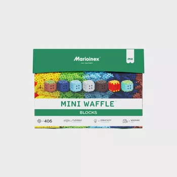 Τουβλάκια Marioinex Mini Waffel 406 τεμάχια — Κουτί κατασκευής για δημιουργικό παιχνίδι