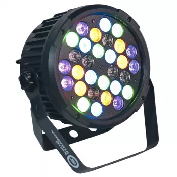 LIGHT4ME Μαύρο PAR 30x3W RGBA-UV Προβολέας LED