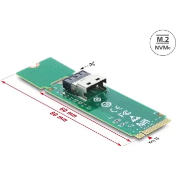 Μετατροπέας M.2 Key M σε 1× SFF-8654 4i DELOCK 64361