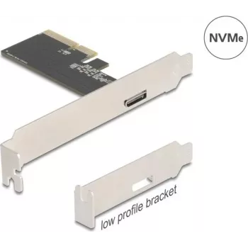 DELOCK PCI Express x4 σε 1x εξωτερικό OCuLink (SFF-8612) κάρτα προσαρμογέα, Low-Profile