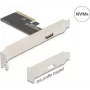 DELOCK PCI Express x4 σε 1x εξωτερικό OCuLink (SFF-8612) κάρτα προσαρμογέα, Low-Profile