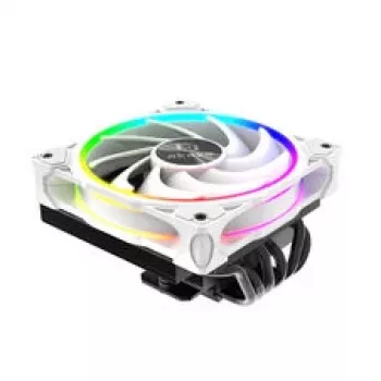 Ψύκτρα CPU Akasa SOHO H6L RGB λευκή – ψύκτρα Low-Profile με ανεμιστήρα RGB, συμβατή με συμπαγή συστήματα Mini-ITX