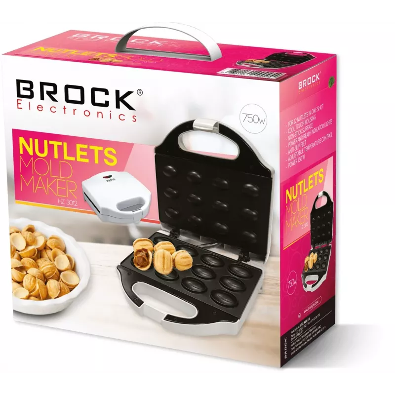 Cookie Maker Brock Electronics HZ 3012 12 μπισκότα 750 W λευκό