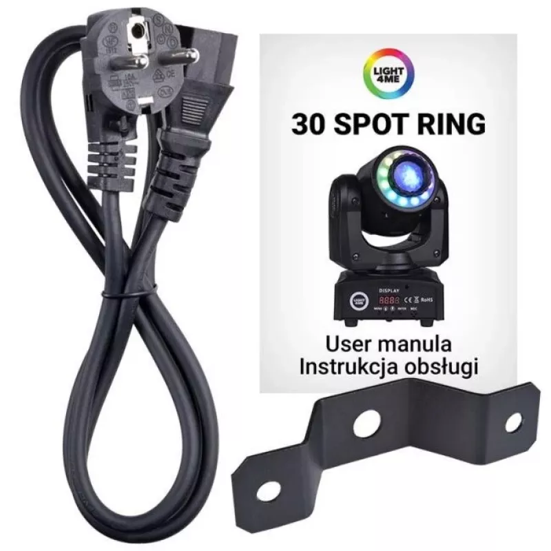 LIGHT4ME 30 SPOT RING - Moving-Head LED προβολέας, 30 W