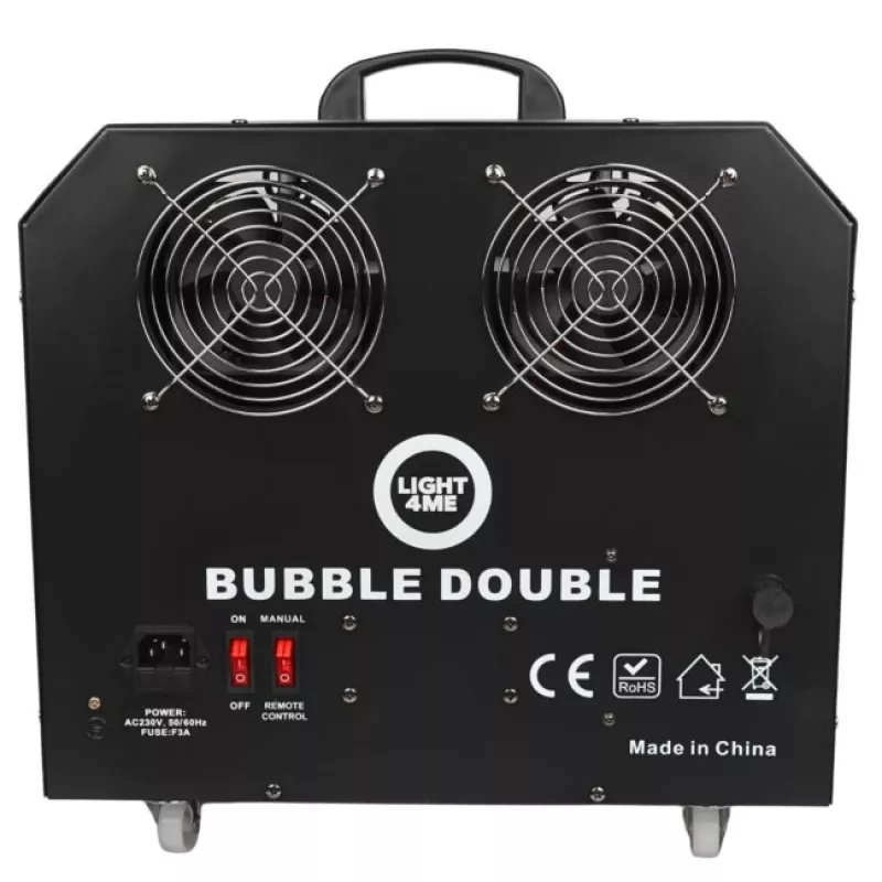 LIGHT4ME BUBBLE DOUBLE - Μηχανή φυσαλίδων 300W, ασύρματο τηλεχειριστήριο